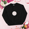 Libra Vintage Seal sweatshirt: vintage rose crest in gold and blush on a unisex crewneck