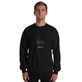 Ram Star Circuit sweatshirt: line art ram in a constellation ring on a unisex crewneck