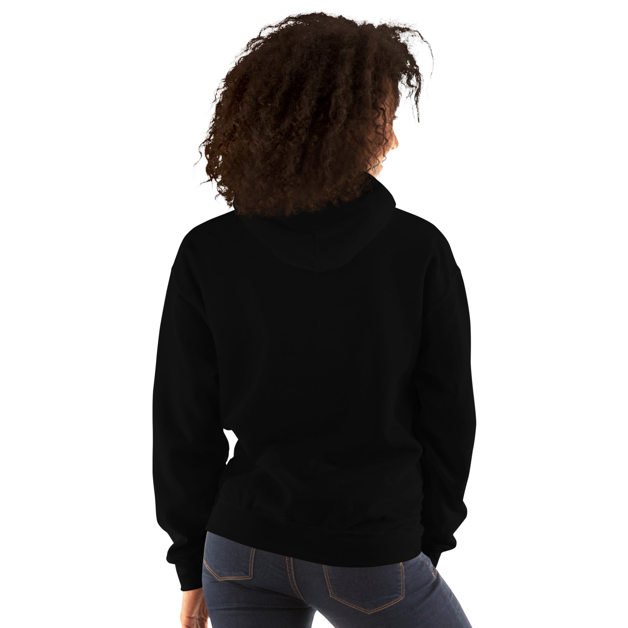The Leo Mark hoodie: white line art lion on a dark unisex hoodie, Leo zodiac