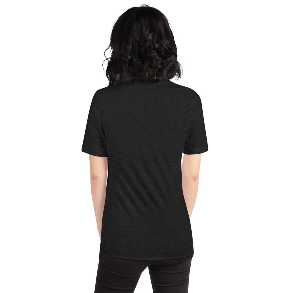 Golden Reign tee: solid gold Leo zodiac symbol on a dark unisex t-shirt