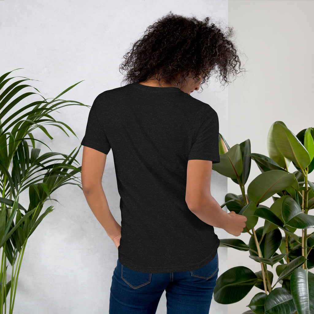 Written in the Stars tee: gold line art lion with constellation on a unisex Leo t-shirt