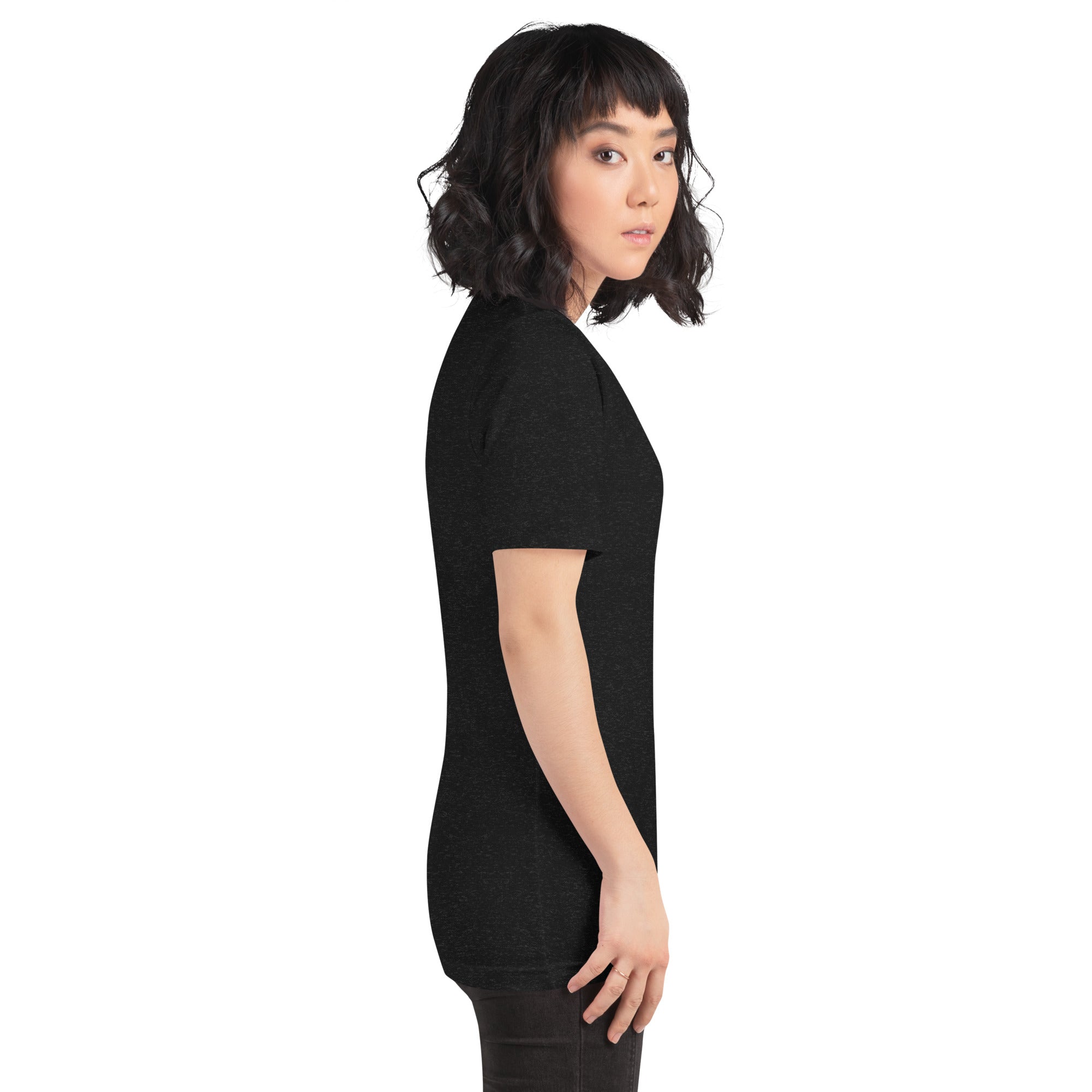 Golden Reign tee: solid gold Leo zodiac symbol on a dark unisex t-shirt