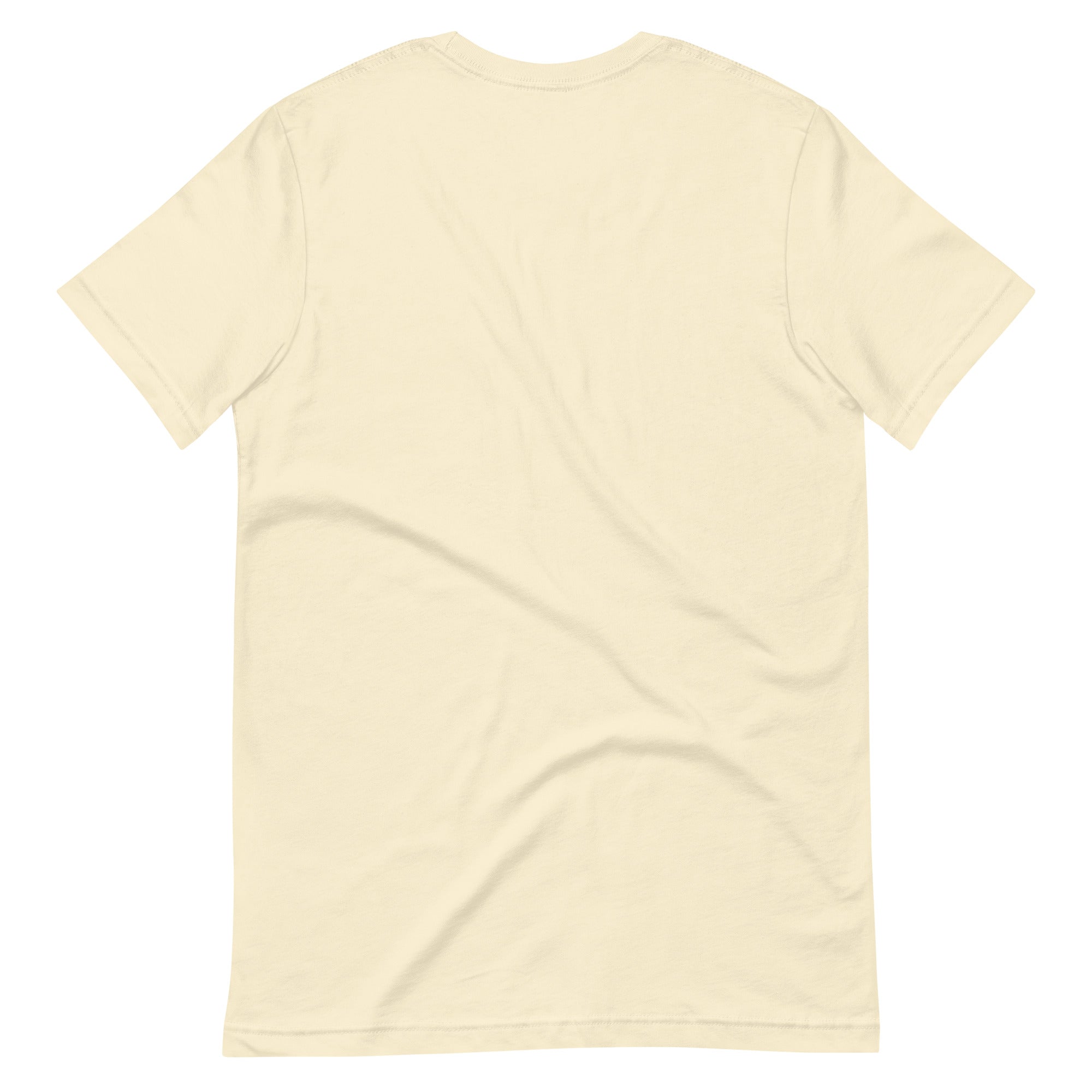 Blaze Ram tee: flaming ram horns in black and orange on a unisex Aries t-shirt