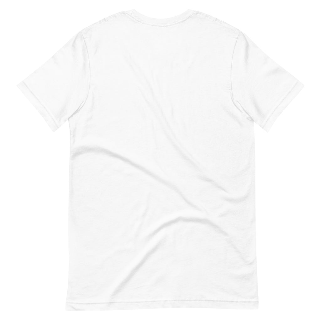 Blaze Ram tee: flaming ram horns in black and orange on a unisex Aries t-shirt